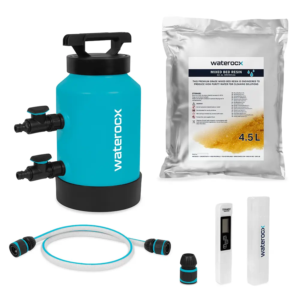 Waterocx DI-Pure Water Filter | Spotless cleaning | 4.5L resin