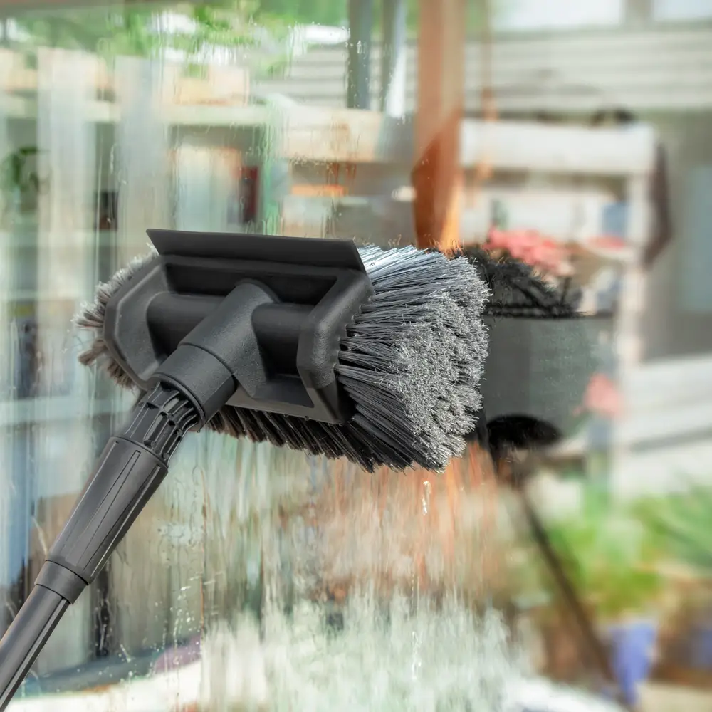 Waterocx 3K Full carbon Water Fed Telescopic Pole 6.5 m | 5D Brush Head